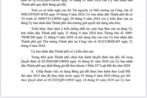 TP.HCM Tạm Áp Dụng Bảng Giá Đất Cũ: Giải Pháp Khơi Thông Hồ Sơ Đất Đai - Ảnh 2